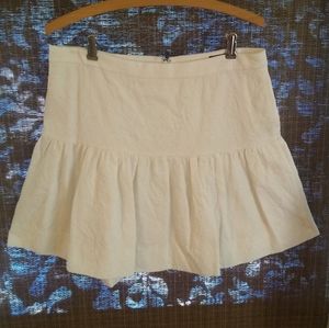 White J. Crew Flirty Skirt